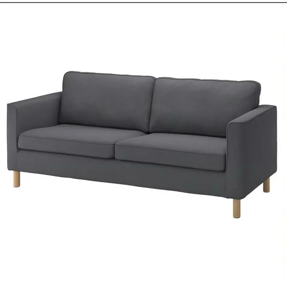 IKEA PÄRUP Vissle Gray COVER ONLY for 2 Seat Sofa - Open Box - 604.938.10